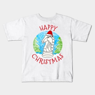 Christmas Chess Player Knight Xmas 2022 Kids T-Shirt